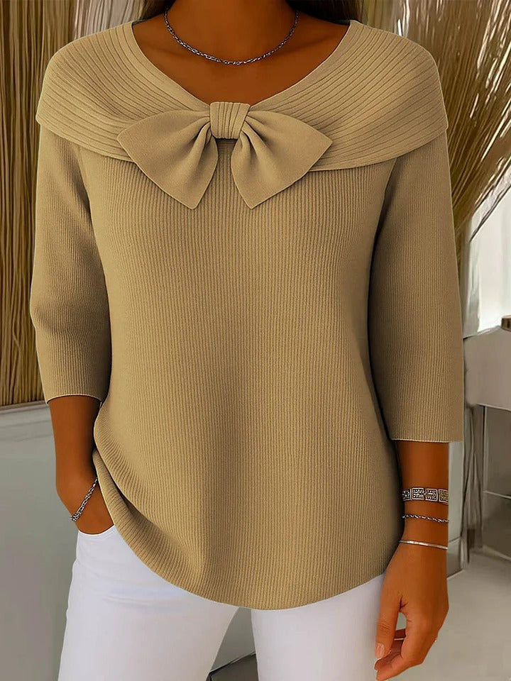 Ilona | Women’s Sweater with Bow