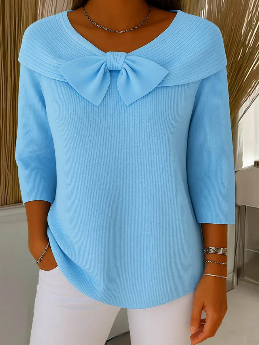 Ilona | Women’s Sweater with Bow